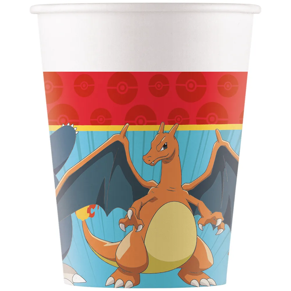 Set 8 Pahare Petrecere 200ml Pokemon