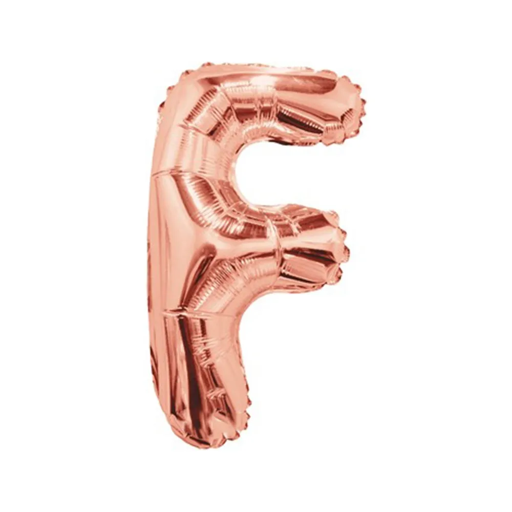 Balon folie 35cm litera F ROSE-GOLD 15655-14