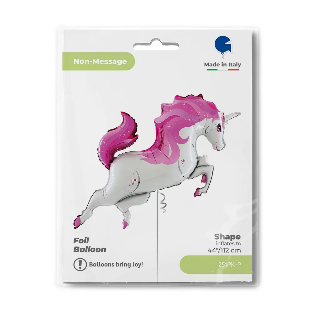 Balon Folie Figurina Unicorn Pink 112cm