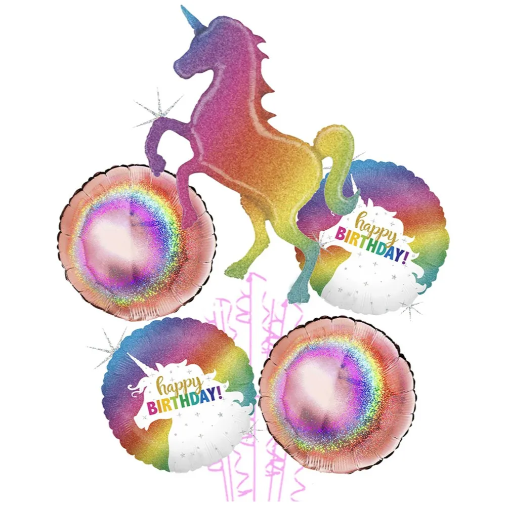 Buchet 5 baloane folie Tematica Unicorn 2022141