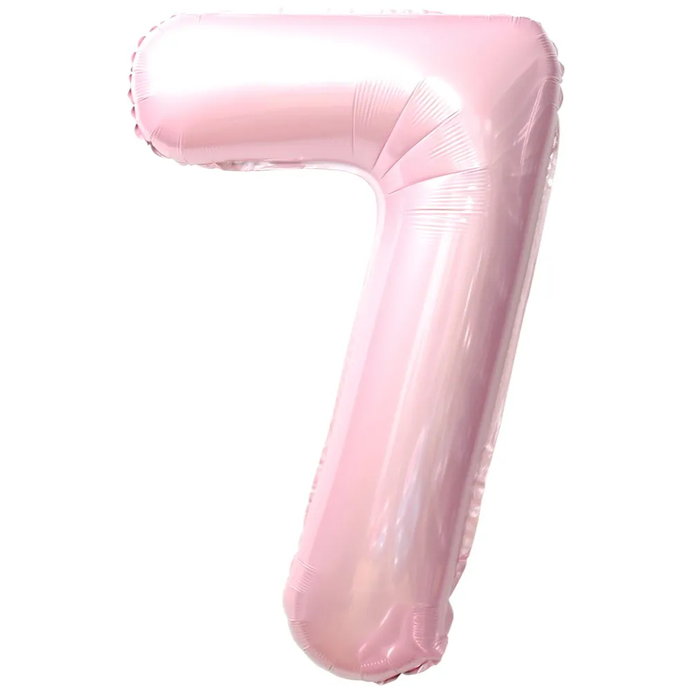 Balon Folie Cifra 7 Baby Pink 87cm