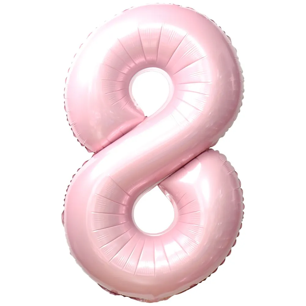 Balon Folie Cifra 8 Baby Pink 87cm