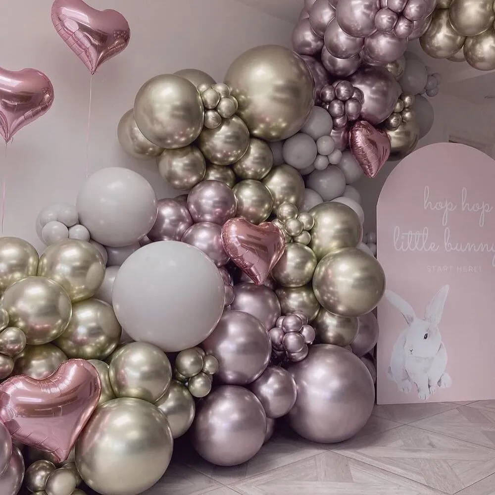 Balon Jumbo Latex 60cm Green Gold Mirror 5012 Kalisan