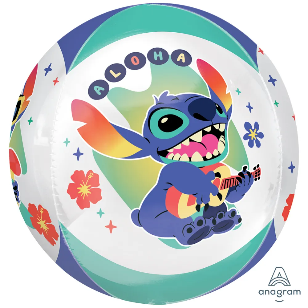 Orbz Balon Folie 4 Fete Stitch 38x40cm ANAGRAM 4700501