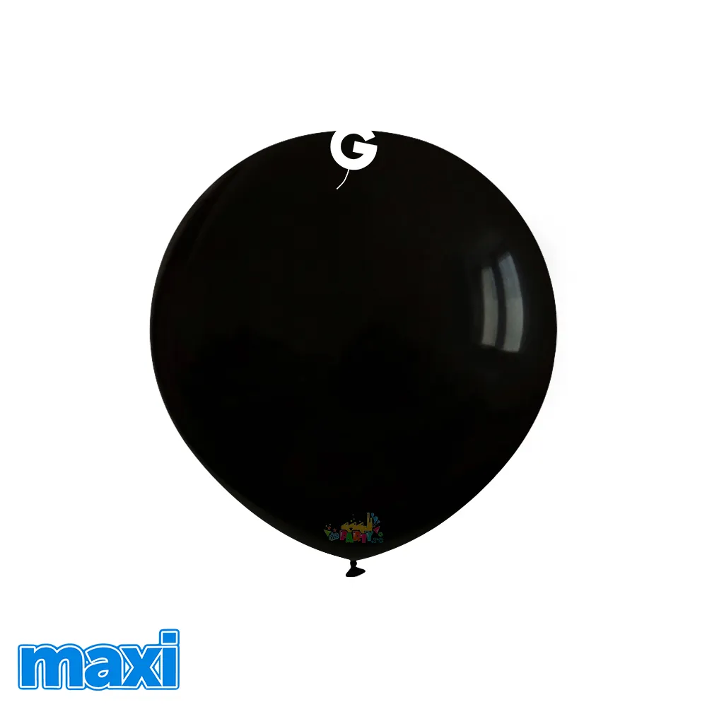 SET 1000 Baloane Latex 13cm Standard Negru MAXI A50.14