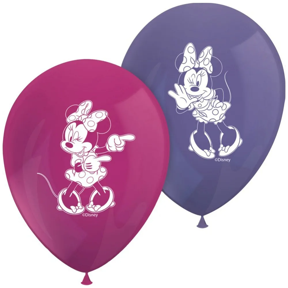 Set 8 Baloane Latex 28cm Disney Minnie Dots