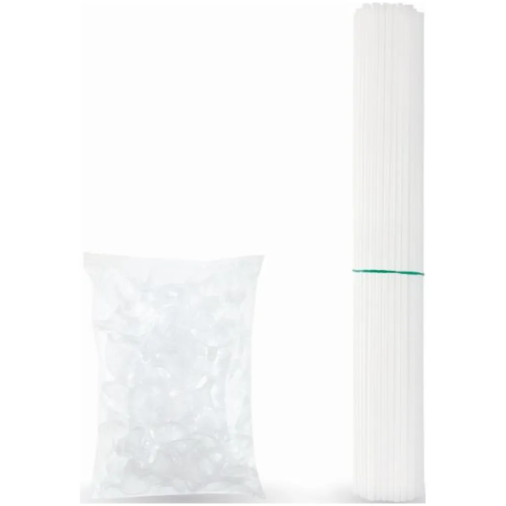 Set 100 Bete si Rozete plastic pentru baloane