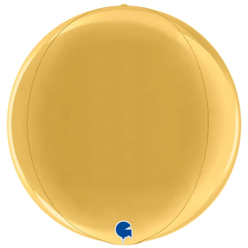 Balon Folie Sfera 4D Auriu 38 cm Grabo