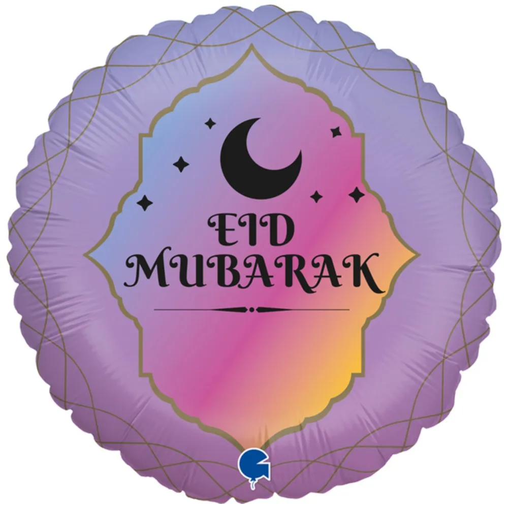 Balon Folie Eid Mubarak 46 cm Grabo
