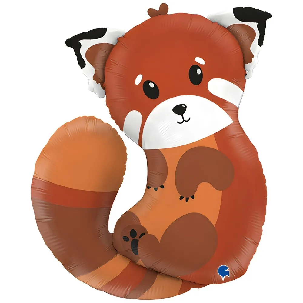 Balon Folie Figurina Panda Rosu 71cm Grabo