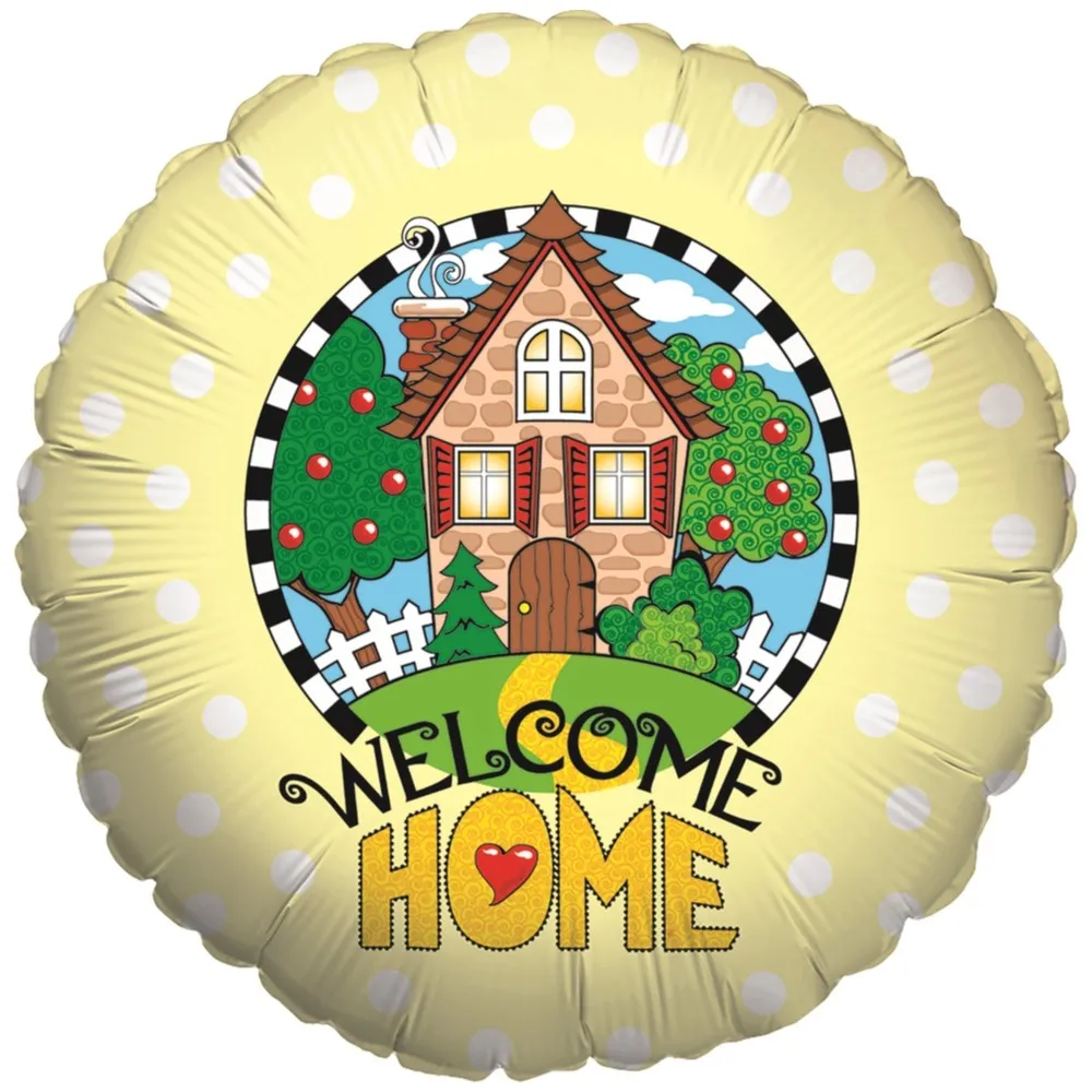 Balon Folie Rotund Welcome Home 46 cm Grabo