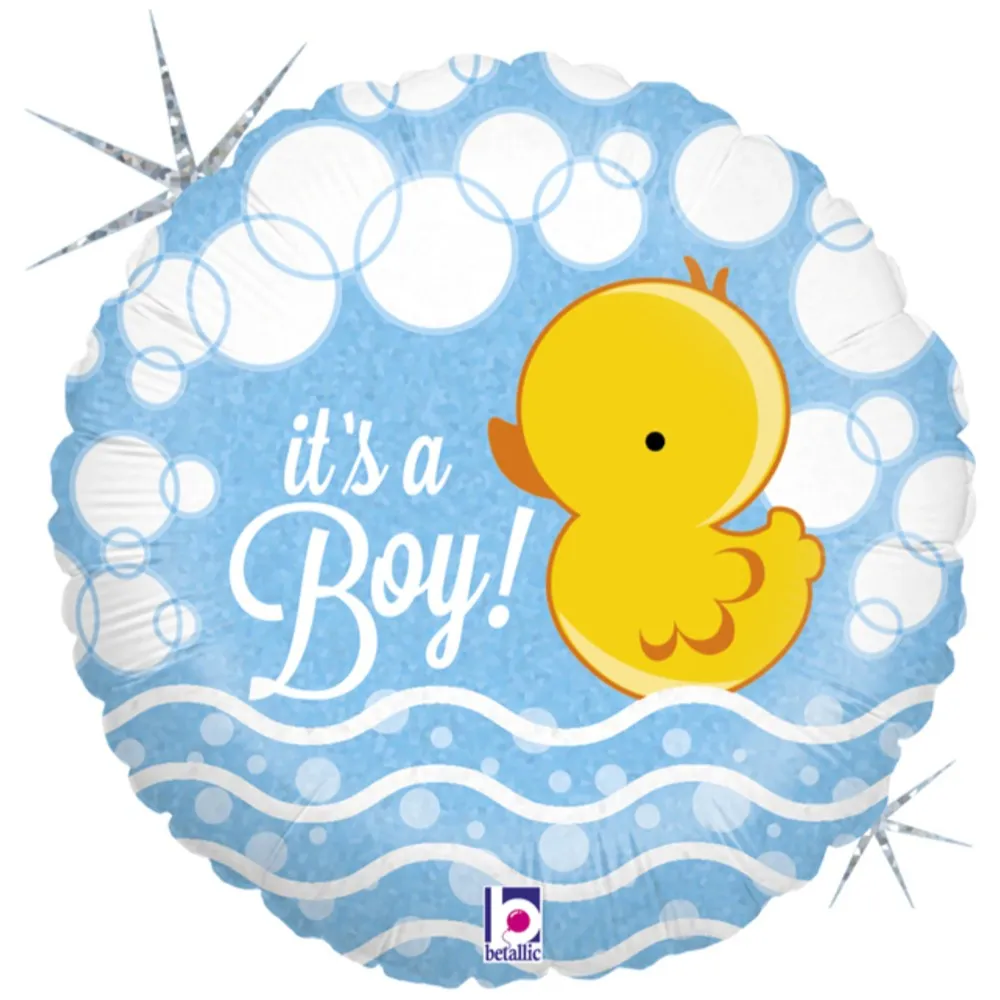Balon Folie Rotund It's a Boy Ratusca 46 cm Grabo