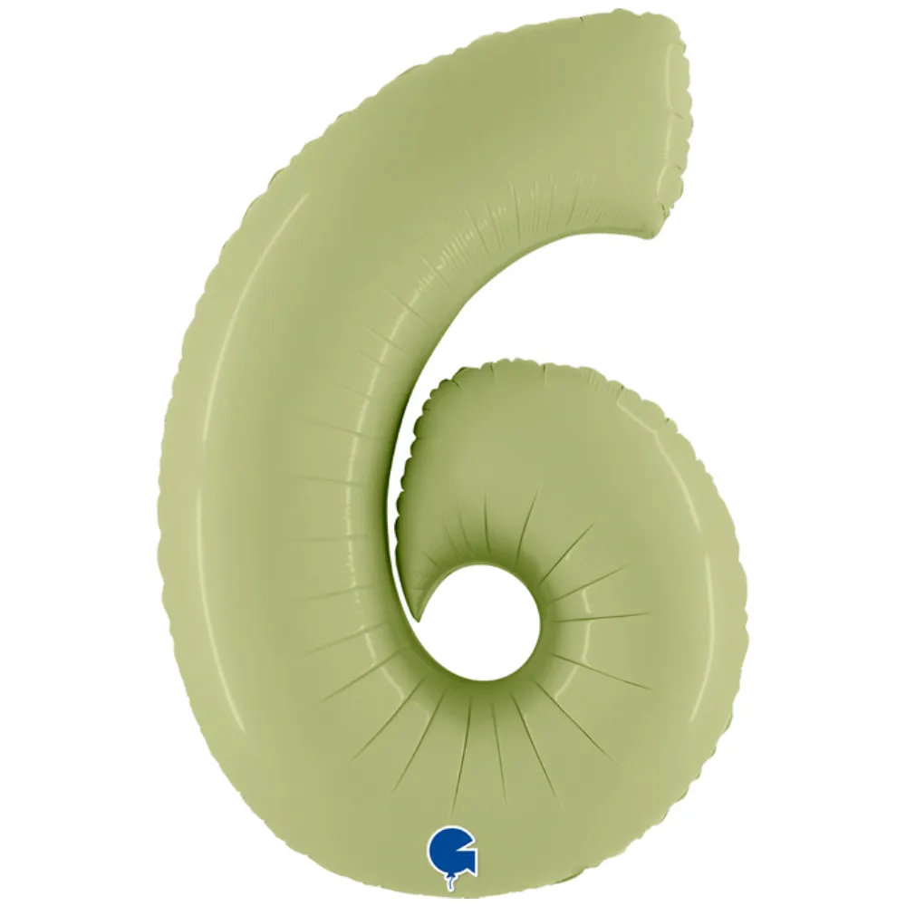 Balon Folie CIFRA 6 Olive 102 cm Grabo