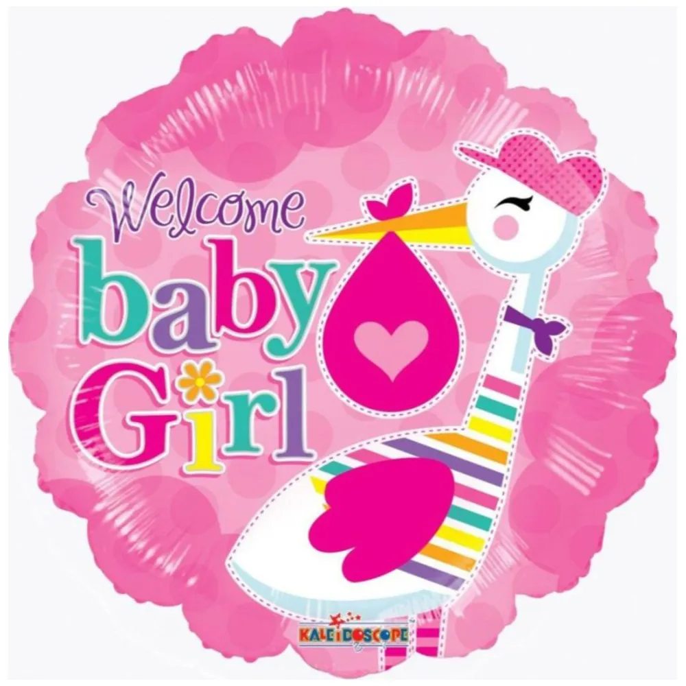 Balon folie Baby Girl cu Barza 19730