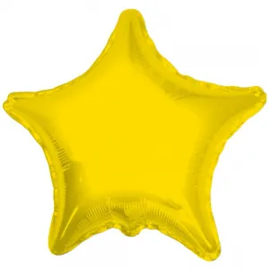 Balon folie 45 cm stea galbena 17908