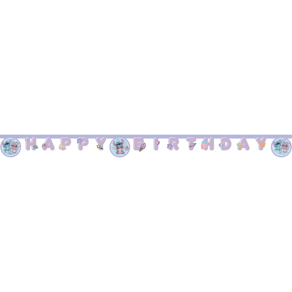 Banner Petrecere Happy Birthday Angel Cute