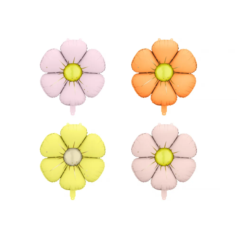 Set 4 Baloane Folie Margarete Colorate ( AER ) 45cm