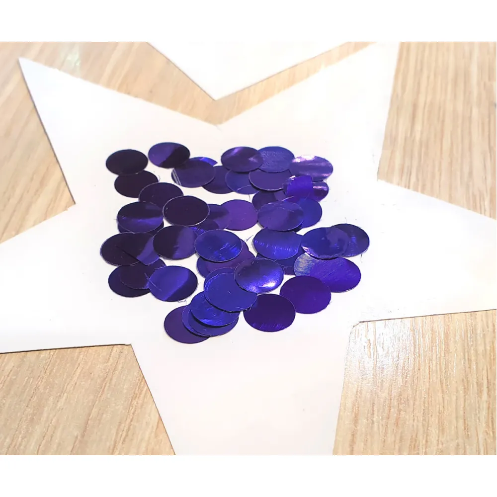 Confetti Metalic MOV 1.5cm Rotund 100g