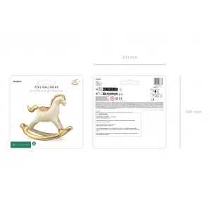 Balon Folie Figurina Rocking Horse 118x104cm