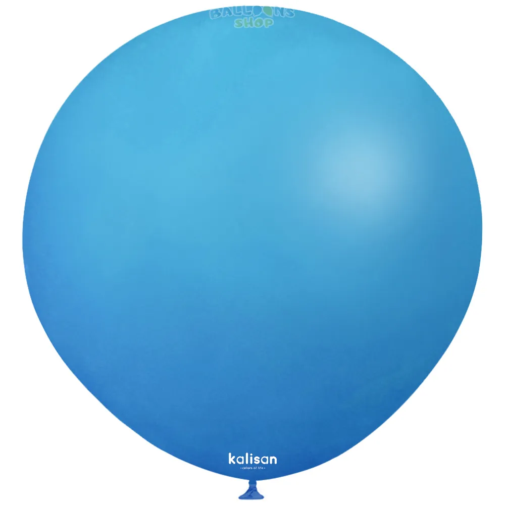 Balon Jumbo Latex 45cm Caribbean Blue Standard 2347