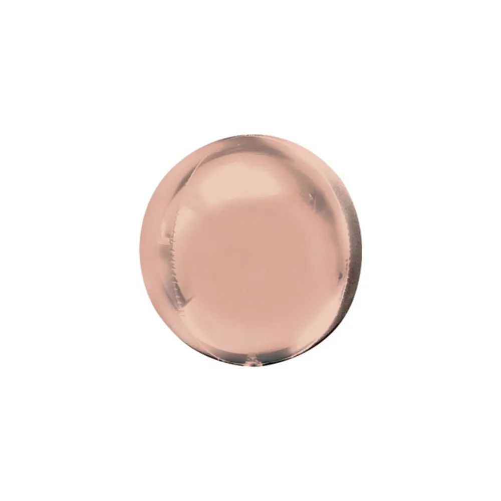 Balon Sfera Orbz (AER) 18cm/7inch Rose Gold 18.84