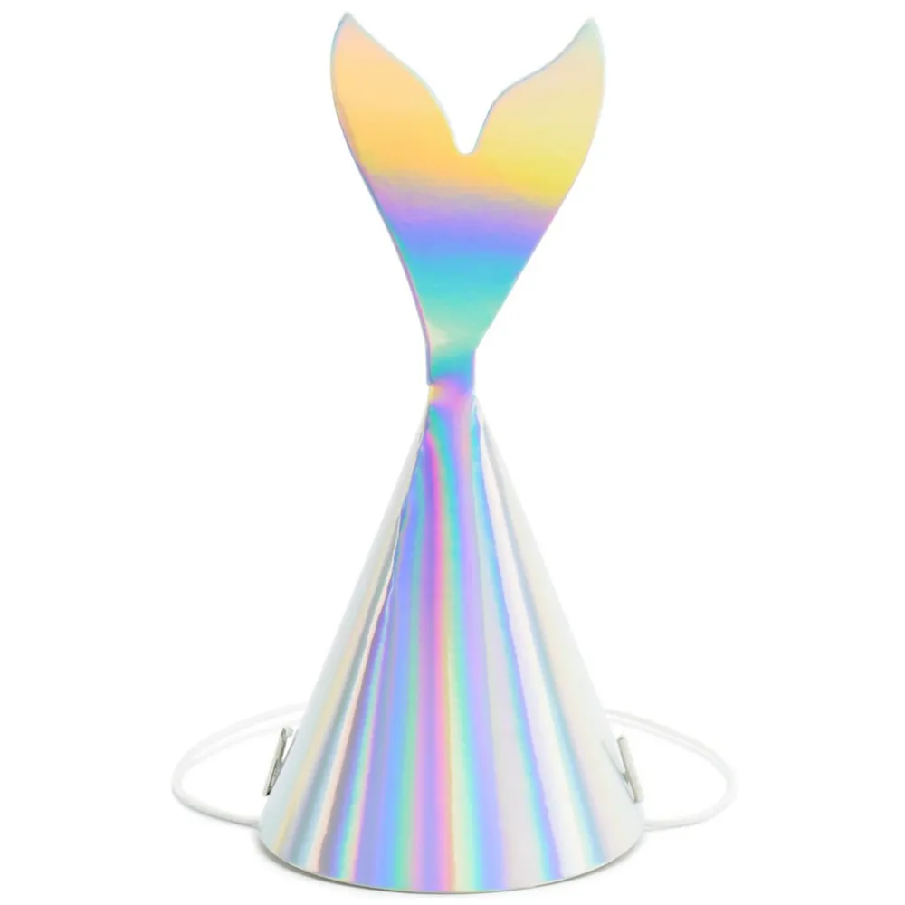 Set 6 Coifuri Petrecere Iridiscente Codita Sirena 18cm