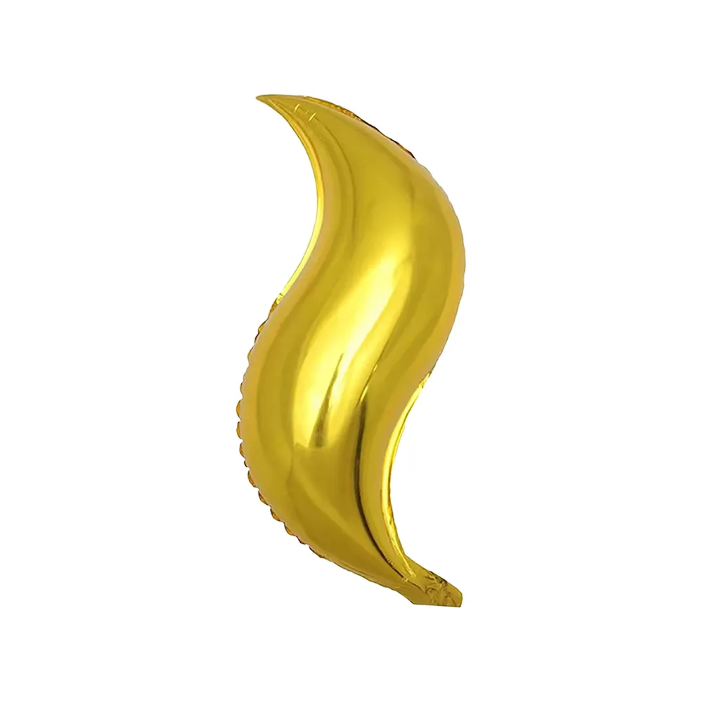 Balon Folie Figurina Coada Sirena Gold 45cm