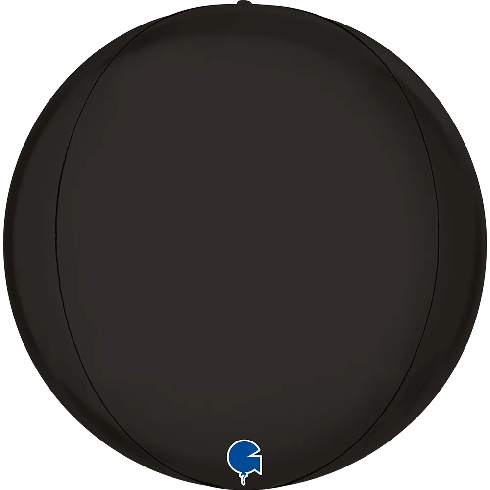 Balon Folie Sfera 4D Negru 38cm