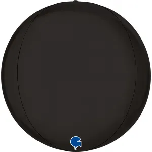 Balon Folie Sfera 4D Negru 38cm
