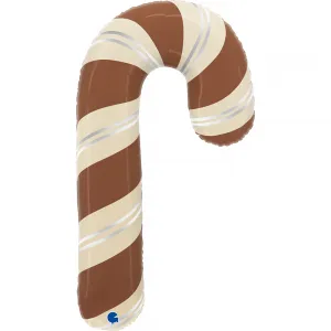 Balon Folie Figurina Acadea Ciubuc Satin Chocolate 89cm