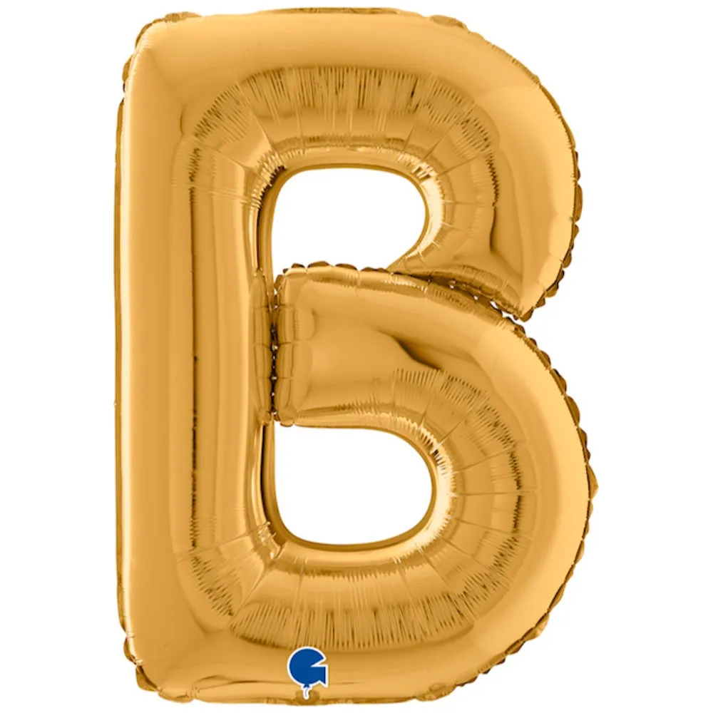 Balon Folie LITERA B Auriu 66 cm Grabo