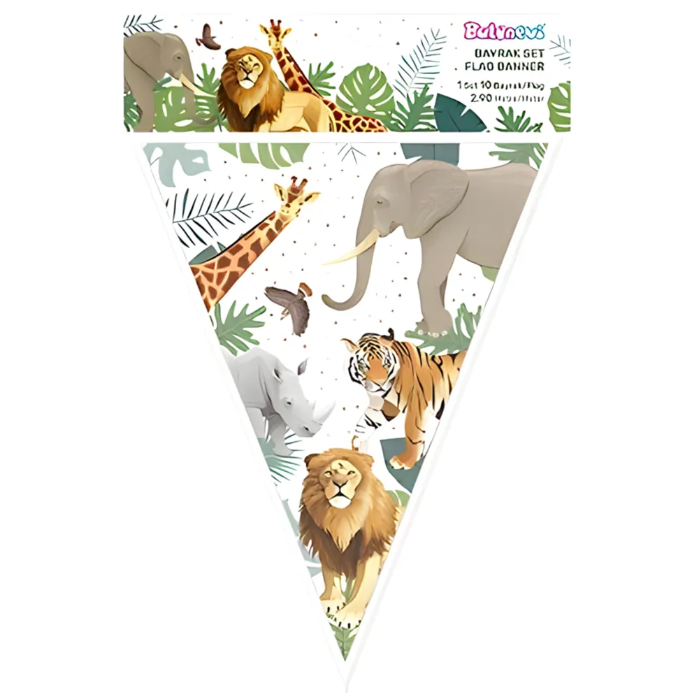 Banner Stegulete Petrecere print Wild Life 290cm