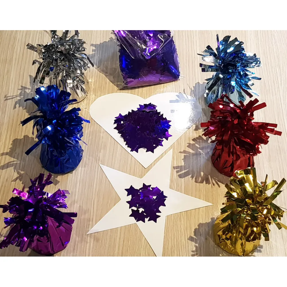 Confetti Metalic MOV Stelute 1,5cm 100g