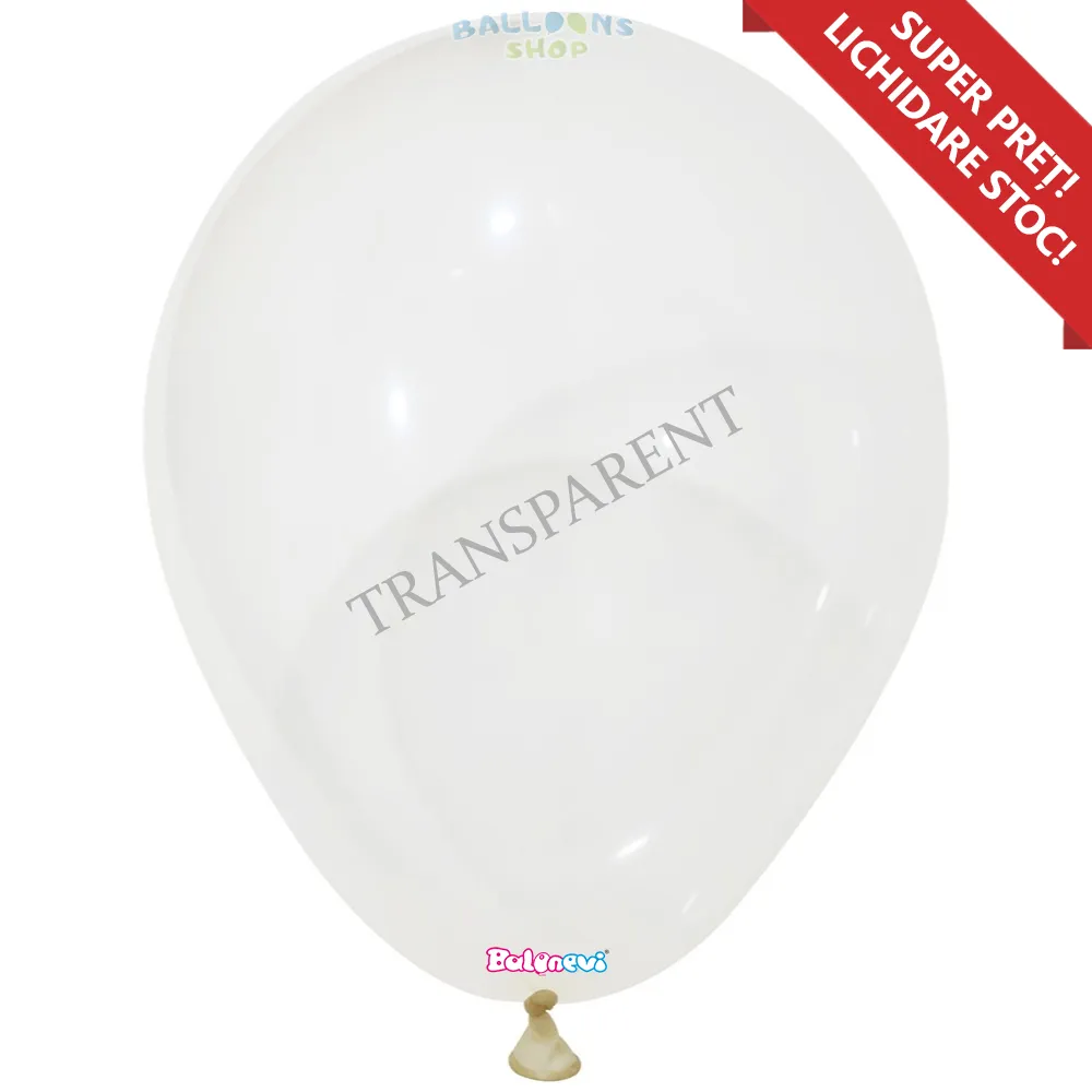 Baloane latex 30cm Standard Transparent -00