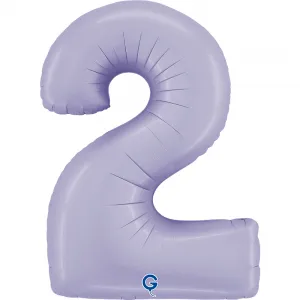 Balon Folie Cifra 2 Lila 102cm