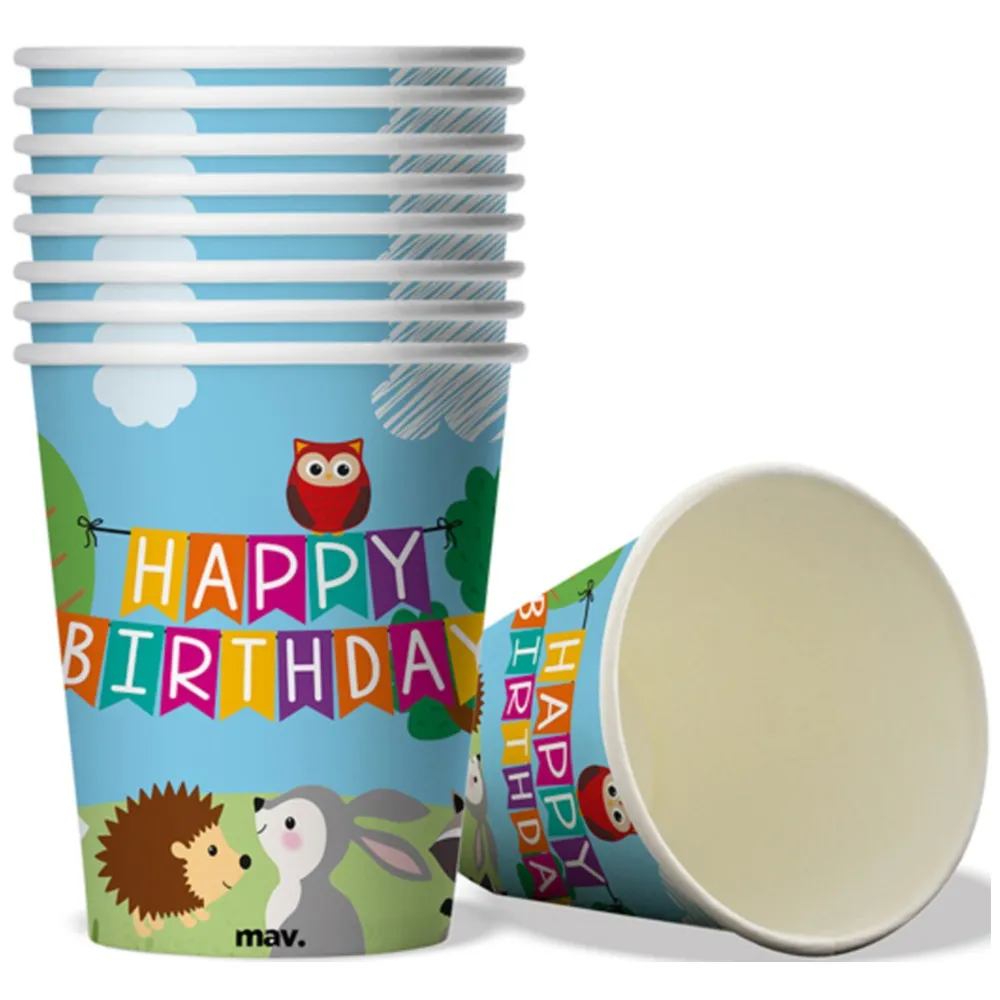 Set 8 Pahare Woodland 250ml Grabo