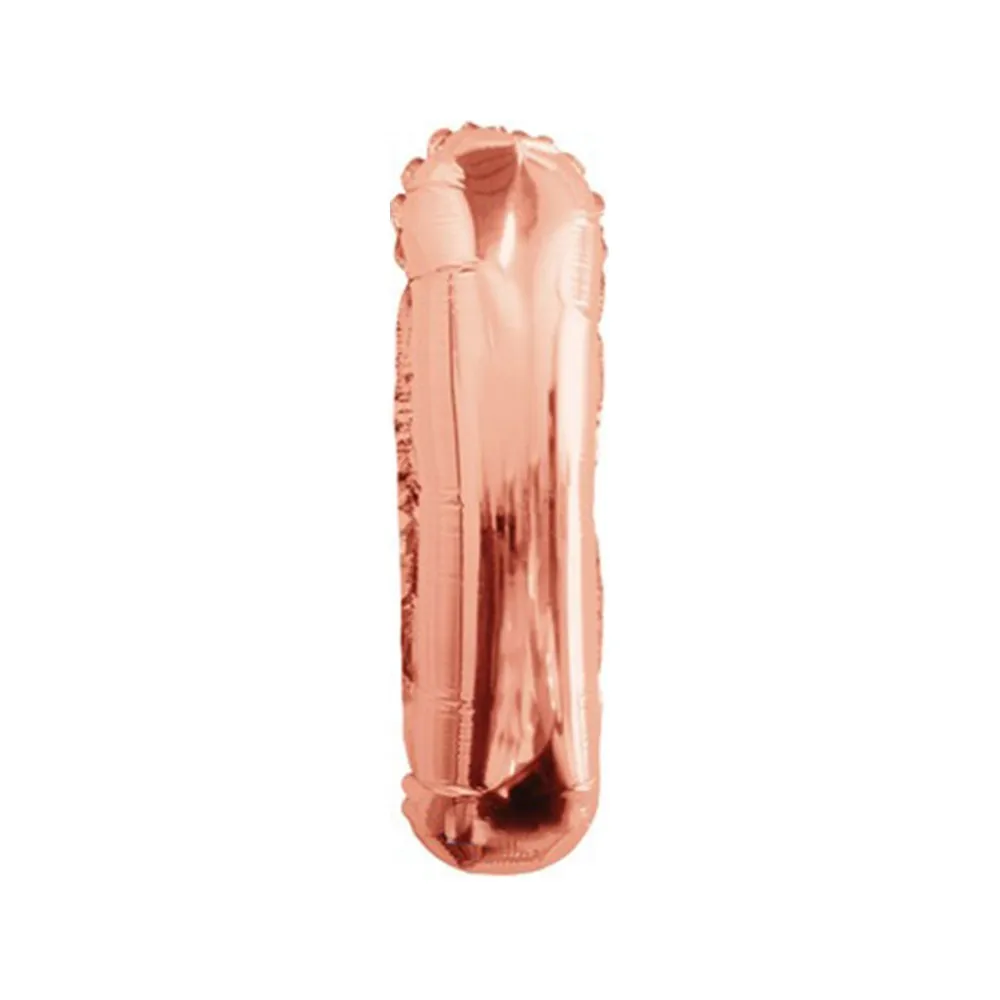 Balon folie 35cm litera I ROSE-GOLD 15658-14