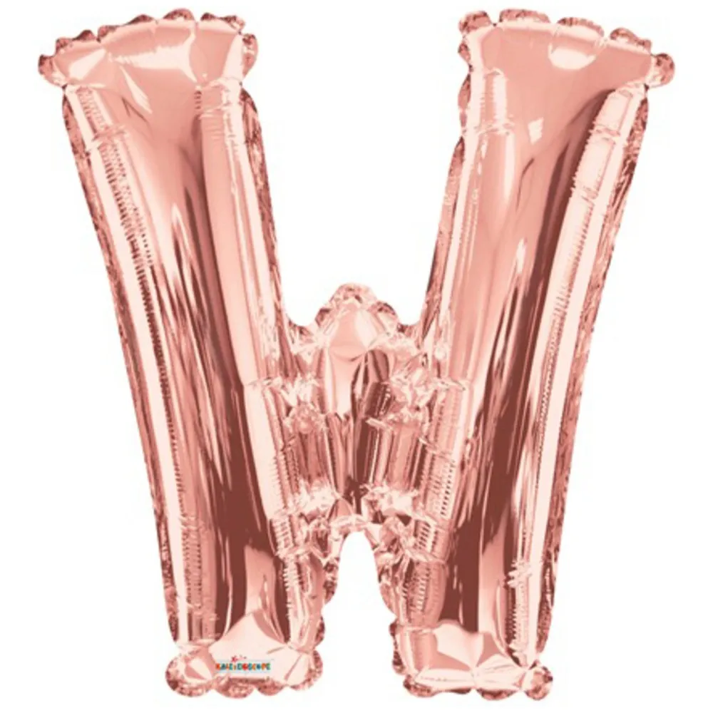 Balon folie litera W Rose-Gold 15632-34