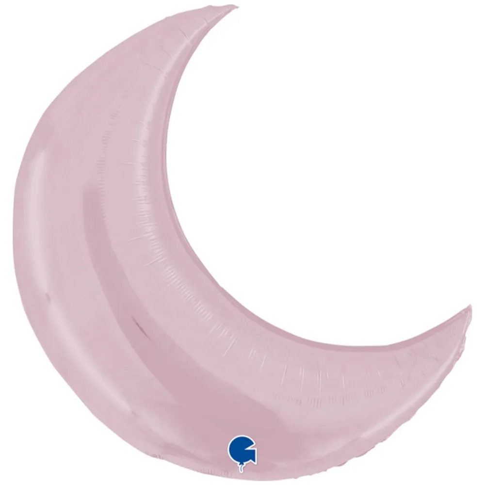 Balon Folie Figurina Semiluna Roz Pastel 91 cm Grabo