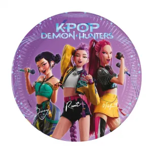 Set 8 Farfurii Petrecere 20cm K-POP Demon Hunters 98639