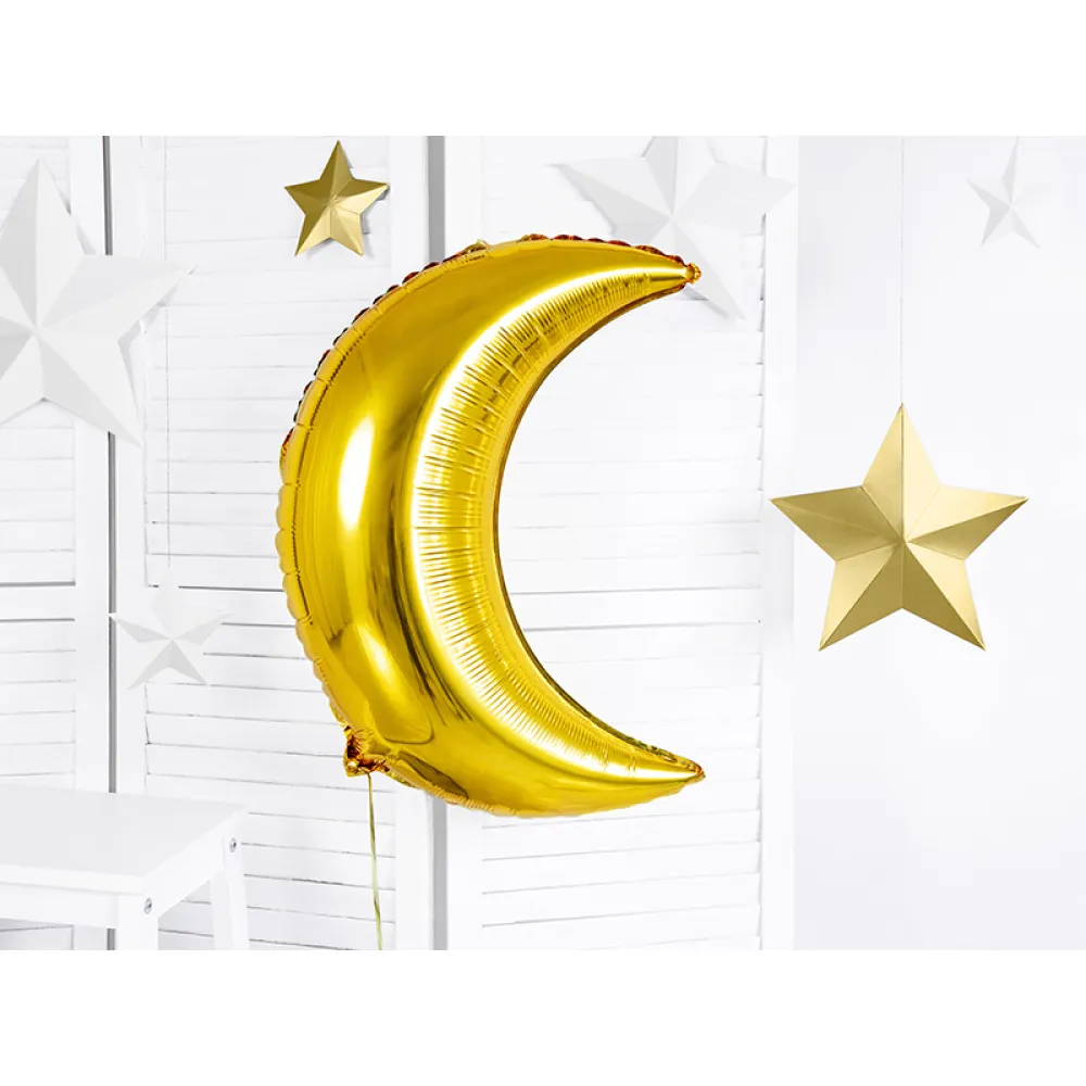 Balon Folie Figurina Semi-Luna Gold 60cm