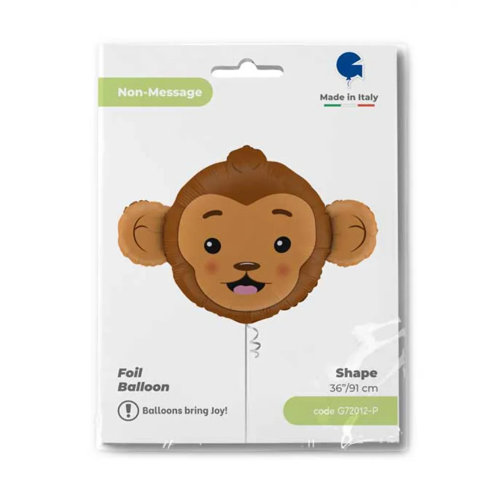 Balon Folie Figurina Cap Maimuta 91 cm Grabo