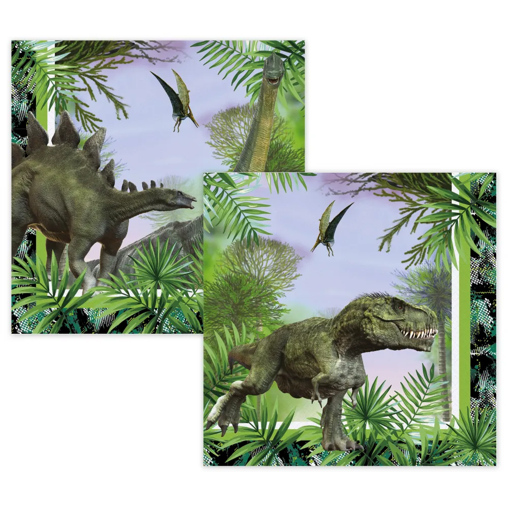 Set 16 Servetele petrecere cu print Dinozauri Jurassic VJ3582