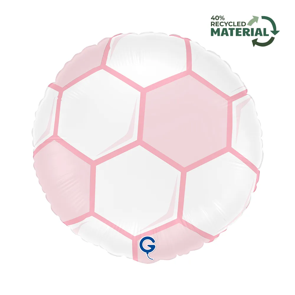 Balon Folie Minge de Fotbal Roz 46cm