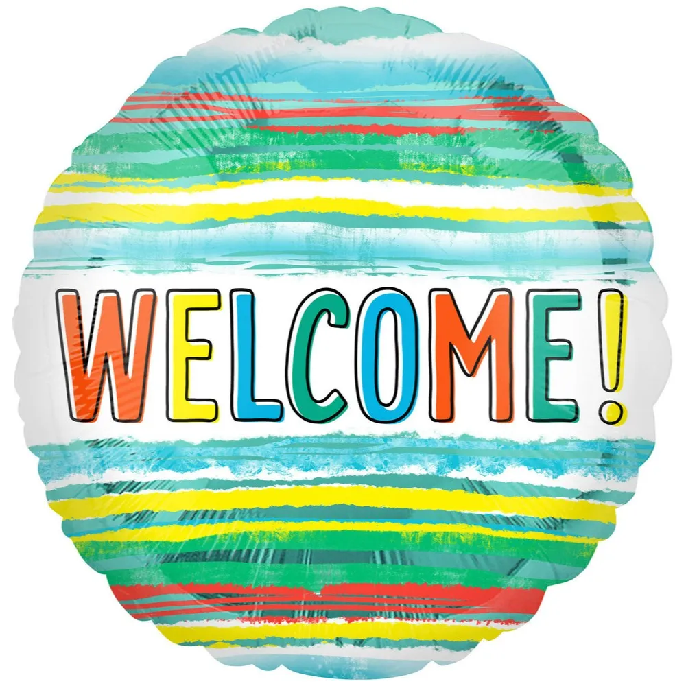 Balon Folie Welcome 45cm AMS 41176 01