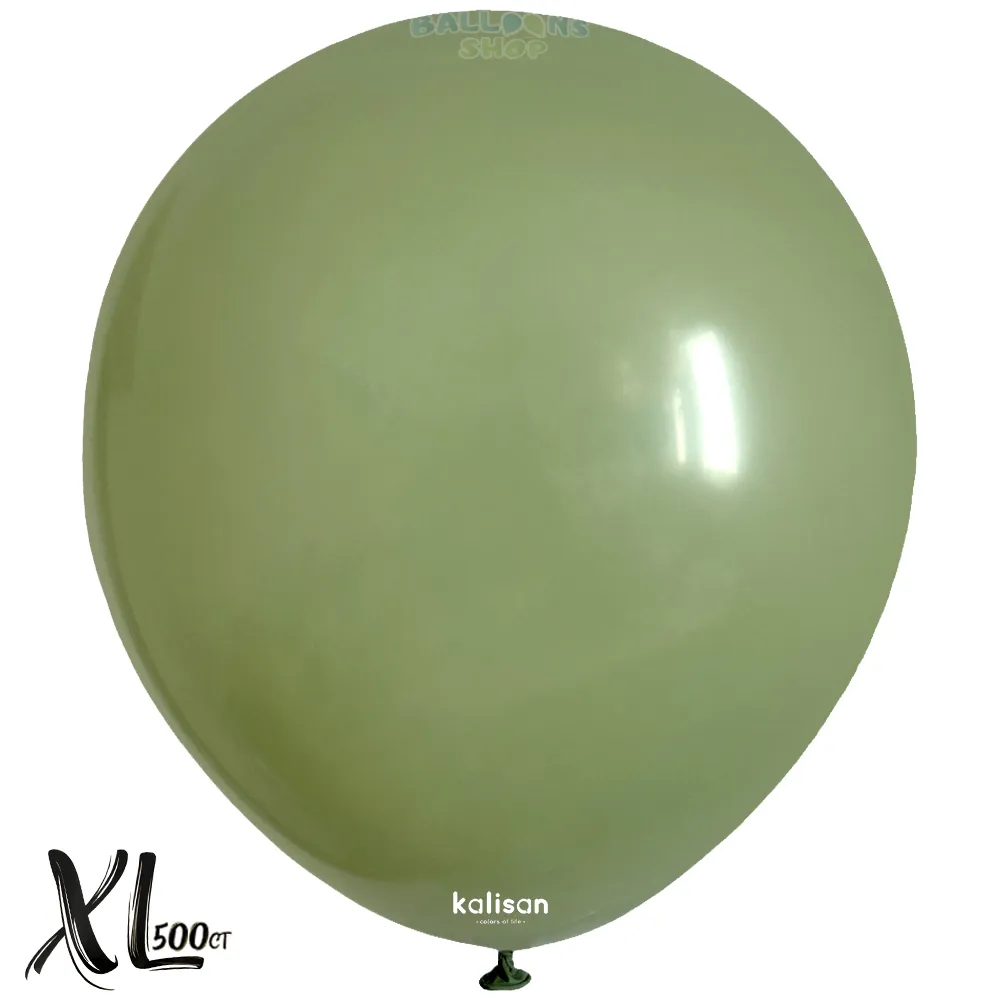 SET 500 Baloane Latex 30cm Eucalyptus Retro XL 8008