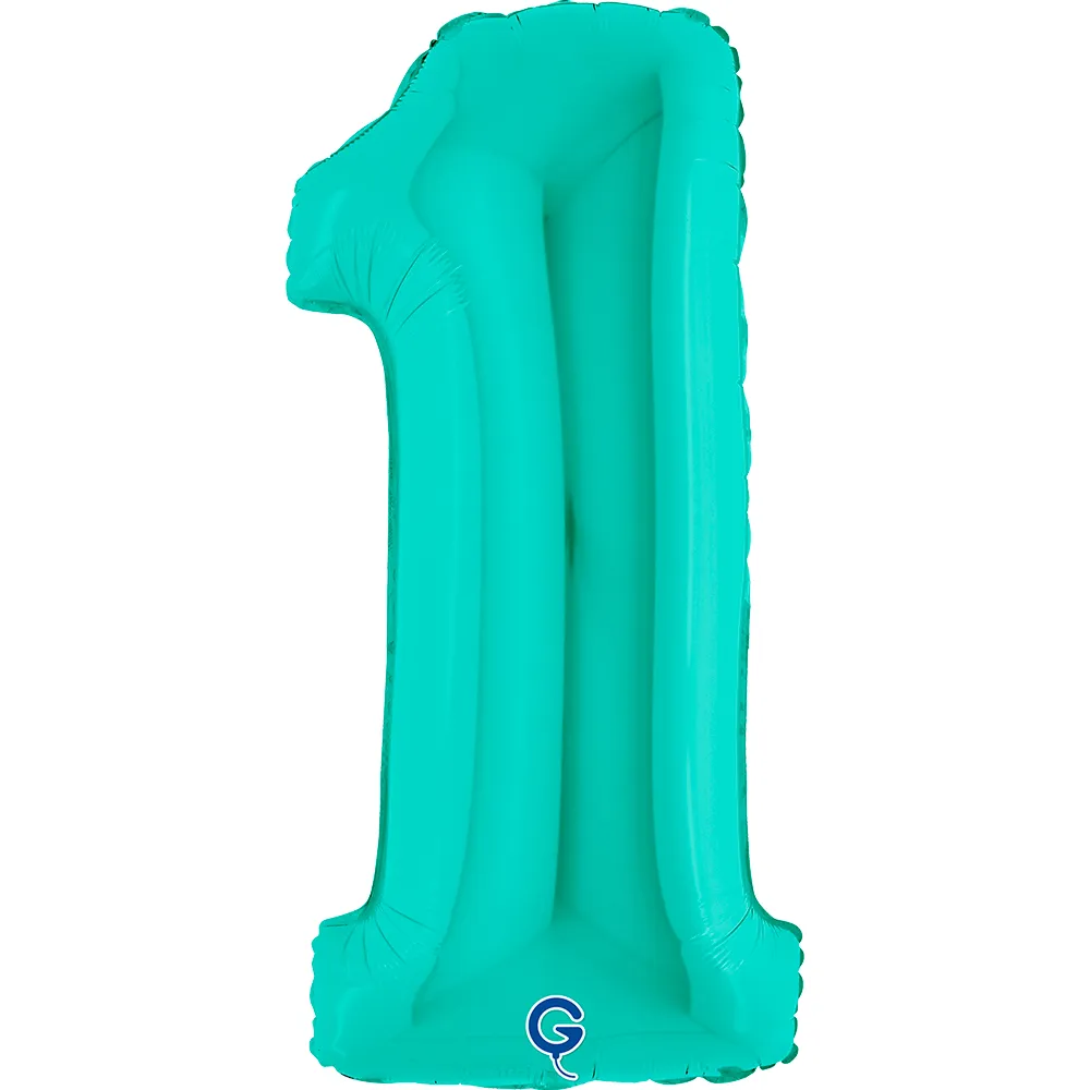 Balon Folie Cifra 1 Tiffany 102cm