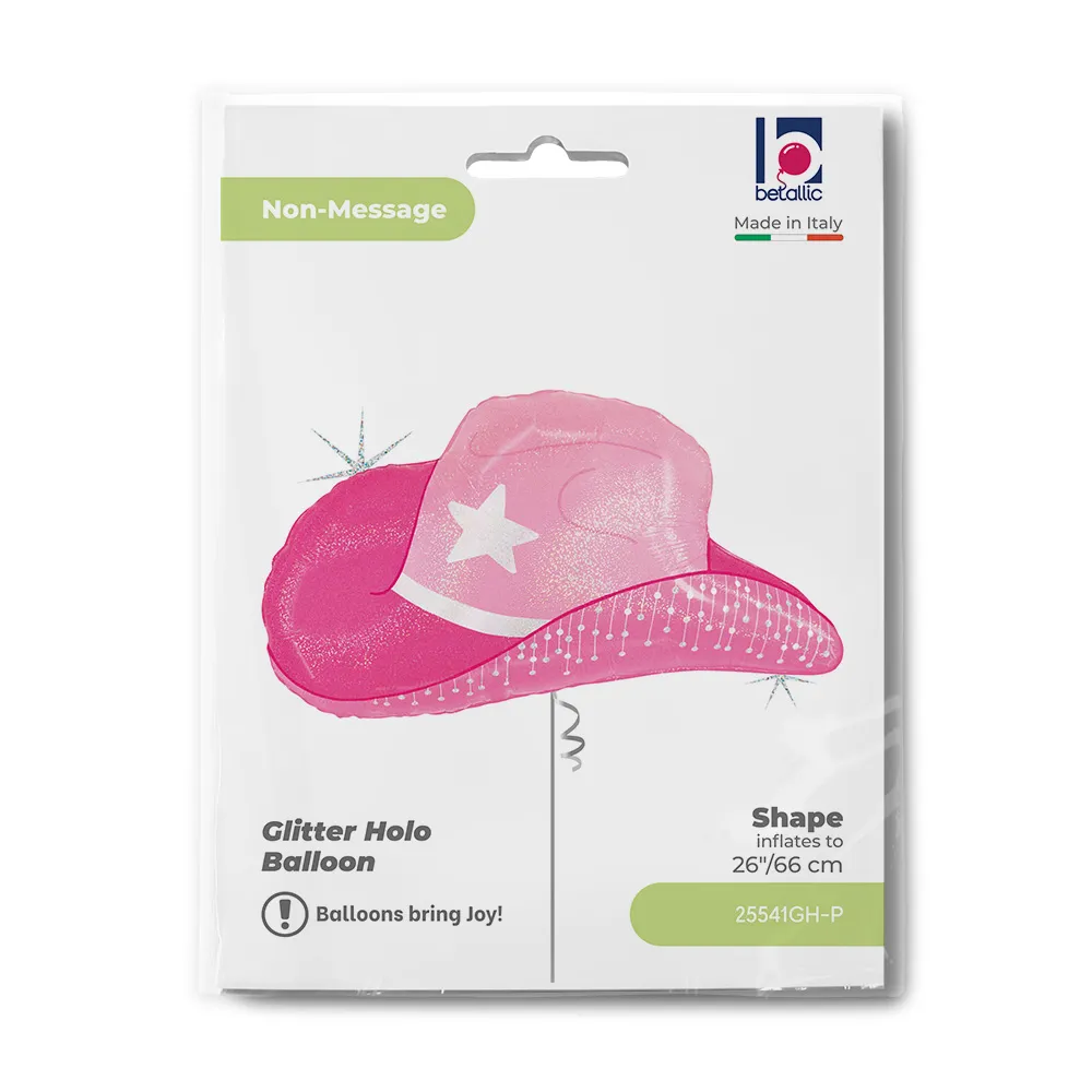 Balon Folie Figurina Palarie Cowgirl 66cm