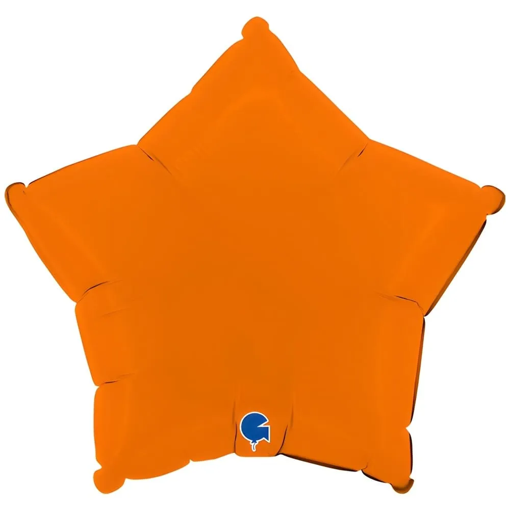 Balon Folie Stea Portocalie 46cm Grabo