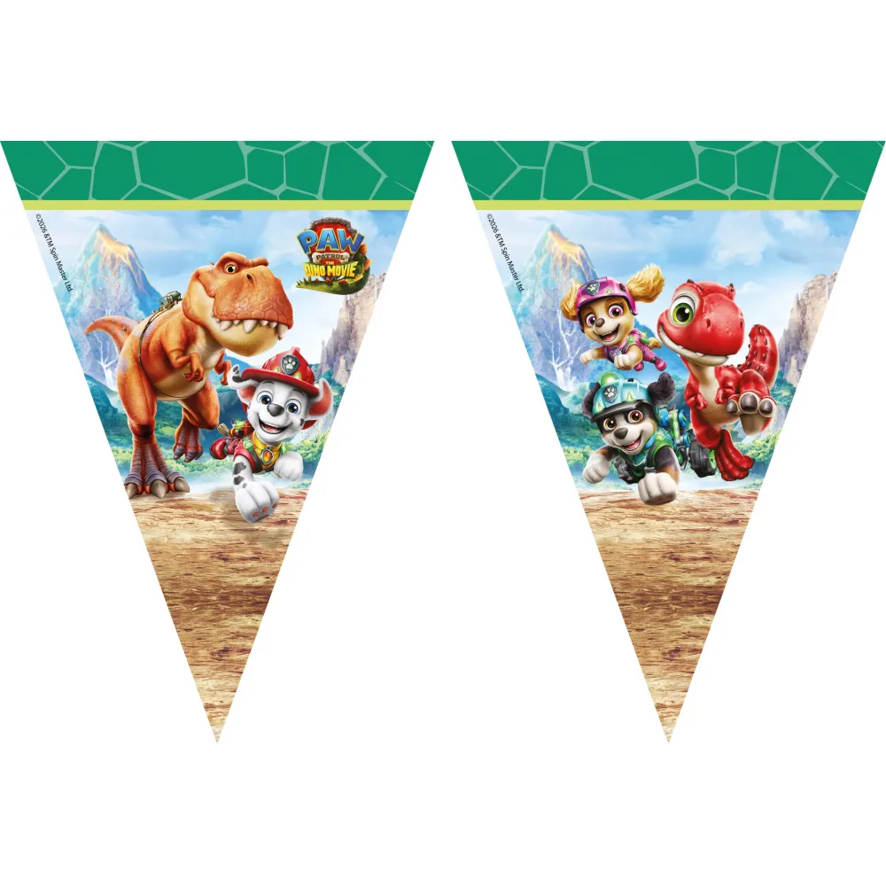 Banner Petrecere Stegulete Patrula Catelusilor 3 Dino Movie